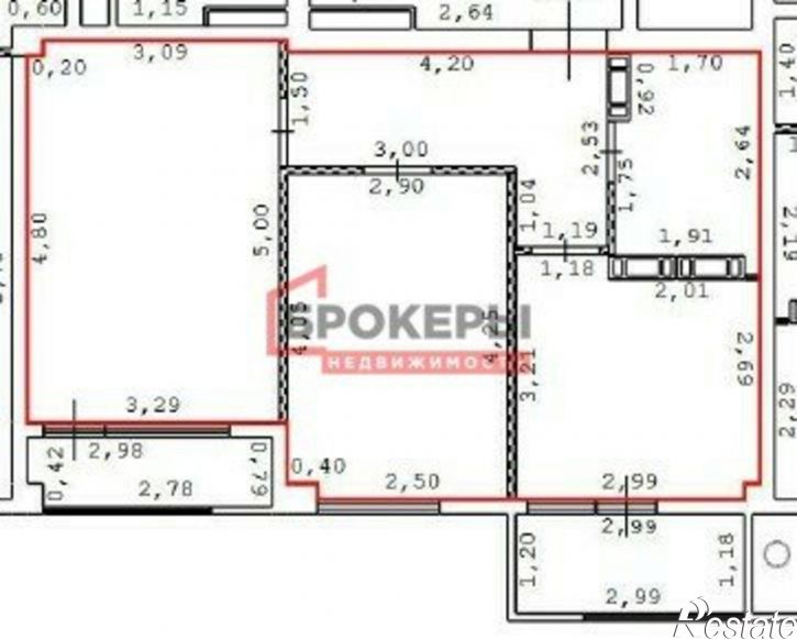 2-комн квартира ул Степаняна, 2а 1,  д. 2а 1,  к. 1