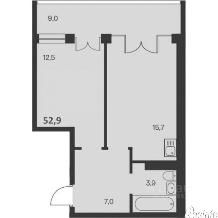 1-комн квартира Севастопольское шоссе, 2А,  д. 2А