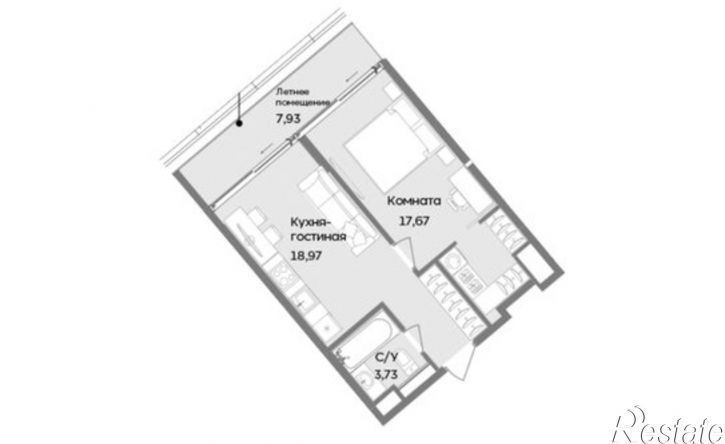 2-комн квартира ул Морская, 15,  д. 15