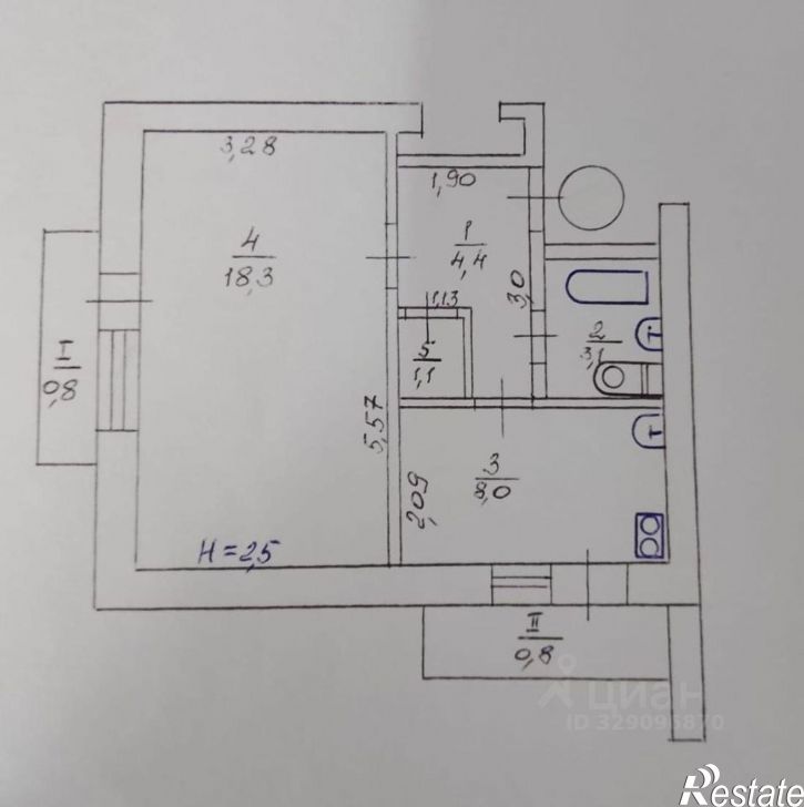 1-комн квартира Долинный переулок, 4Д,  д. 4Д