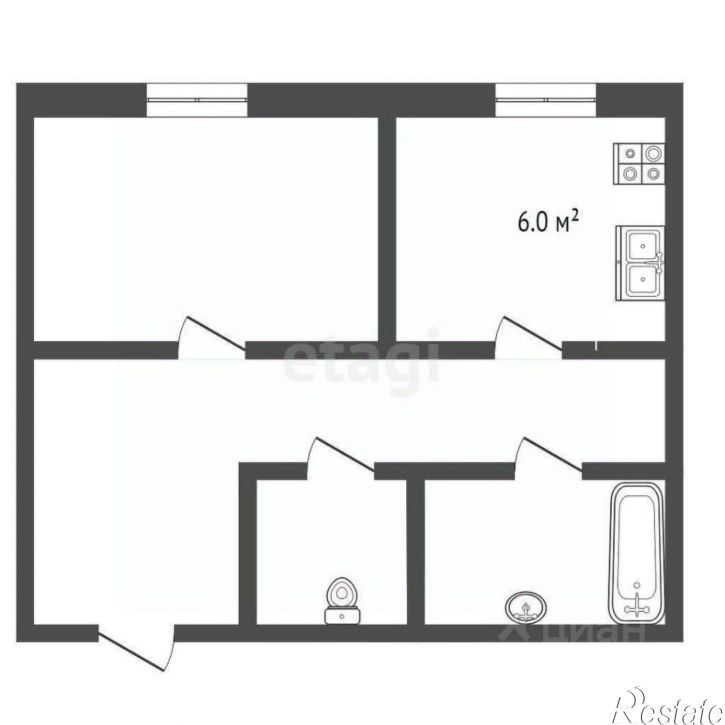 1-комн квартира проспект Мира, 4,  д. 4