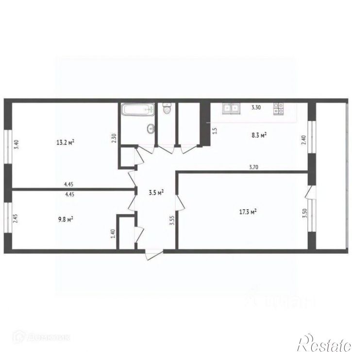 3-комн квартира ул Пушкина, 11,  д. 11