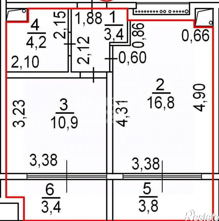 2-комн квартира Арматлукская улица, 2 к2,  д. 2 к2