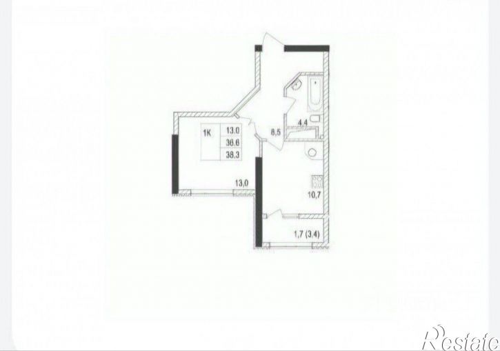 1-комн квартира ул Крымской весны, 4 1,  д. 4 1,  к. 1