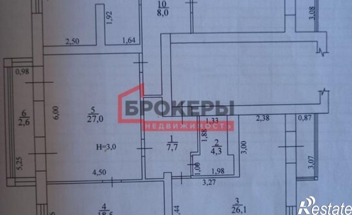 3-комн квартира Античный проспект, 8,  д. 8