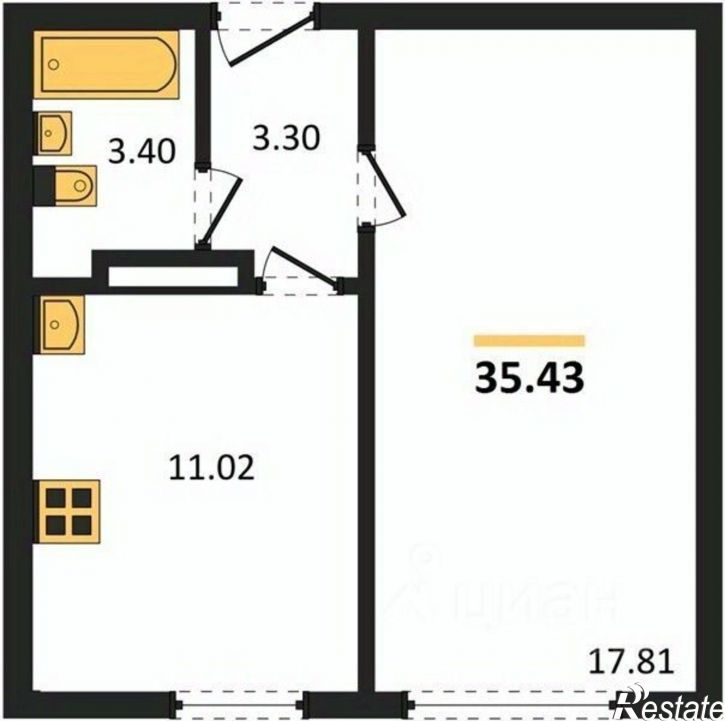1-комн квартира ул Щедрая, 3,  д. 3