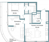 3-комн, 104 кв м, этаж 3/8 г. Саки, ул. Морская