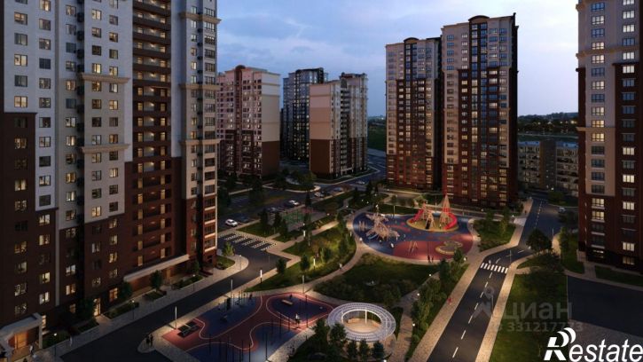 3-комн квартира в новом доме Симферопольский район, село Мирное