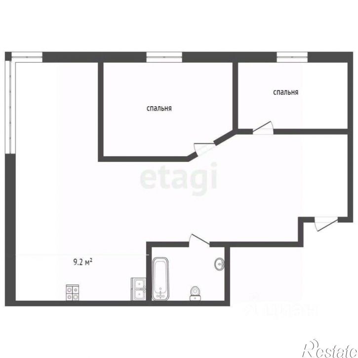 2-комн квартира Северная улица, 1,  д. 1
