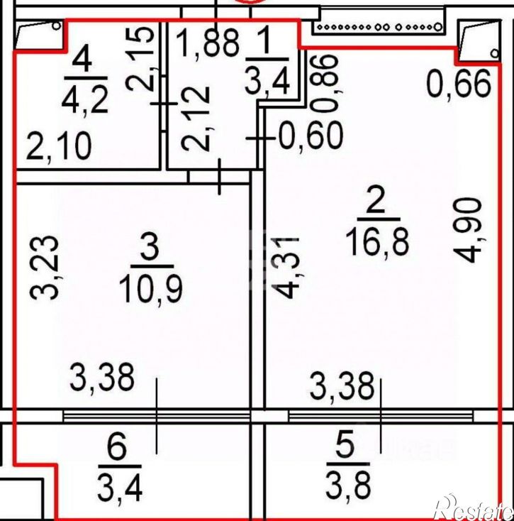 2-комн квартира Арматлукская улица, 2 к2,  д. 2 к2