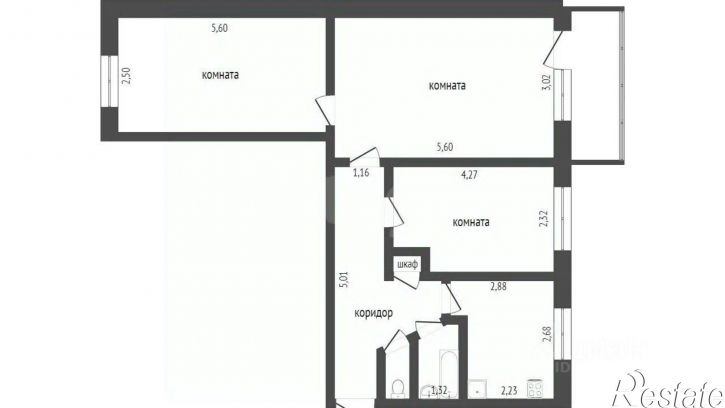 3-комн квартира ул Глухова, 5,  д. 5