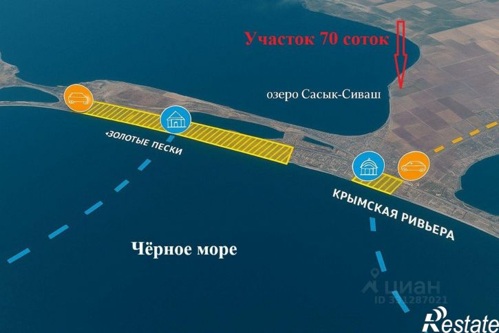 Земельный участок Сакский район
