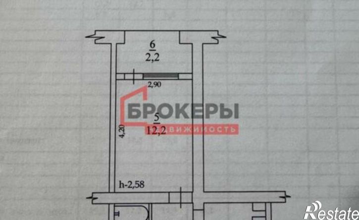 1-комн квартира ул Лизы Чайкиной, 26,  д. 26