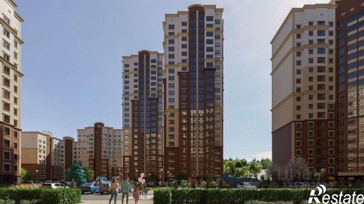 3-комн квартира в новом доме Симферопольский район, село Мирное