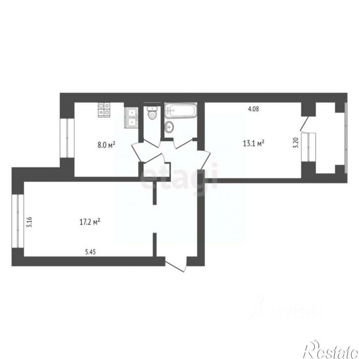 2-комн квартира улица Воинов-Интернационалистов, 30/30а,  д. 30/30а