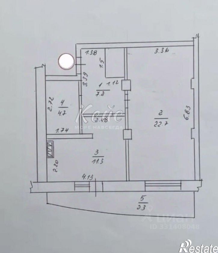 1-комн квартира Долинный переулок, 8,  д. 8