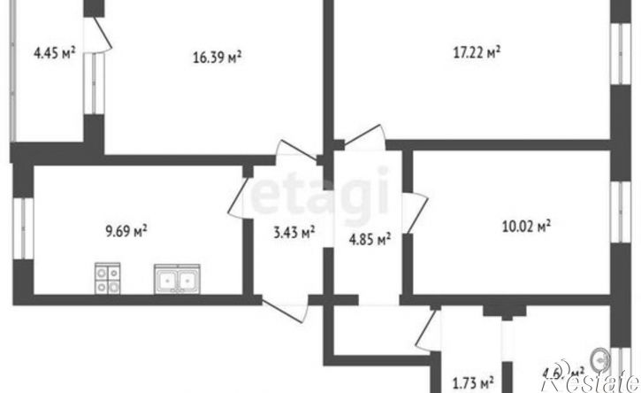 3-комн квартира улица Братьев Манганари, 26 к1,  д. 26 к1