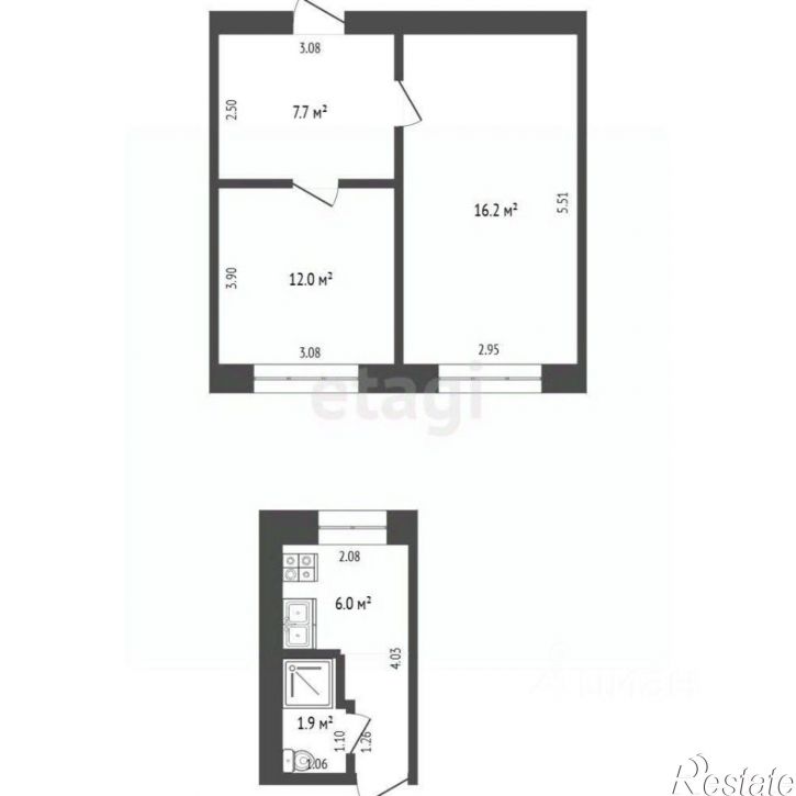 2-комн квартира Первомайская улица, 9,  д. 9