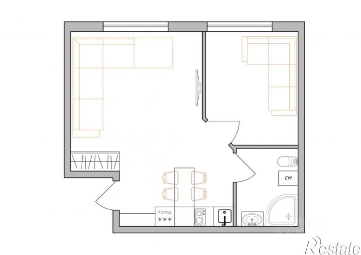 2-комн квартира Челюскинцев улица, 57/3,  д. 57/3