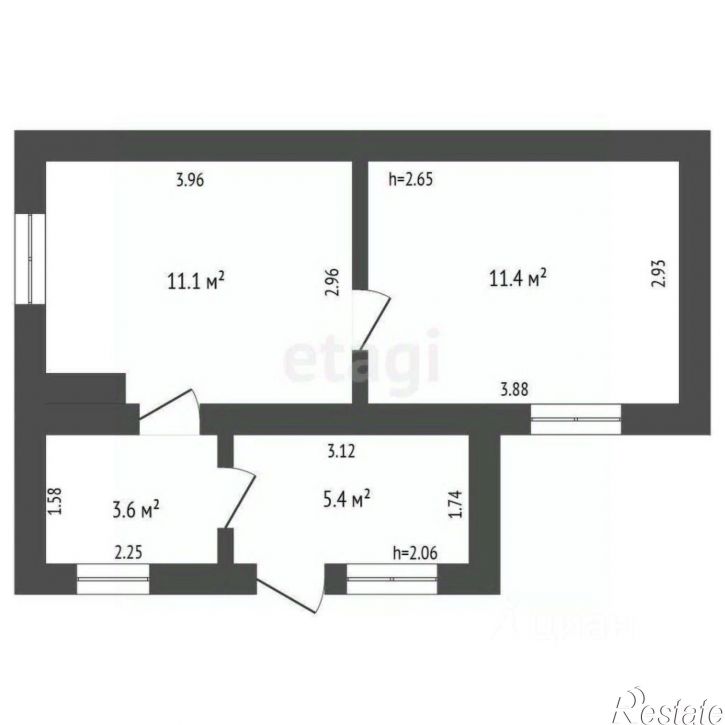 2-комн квартира ул Комсомольская, 14,  д. 14