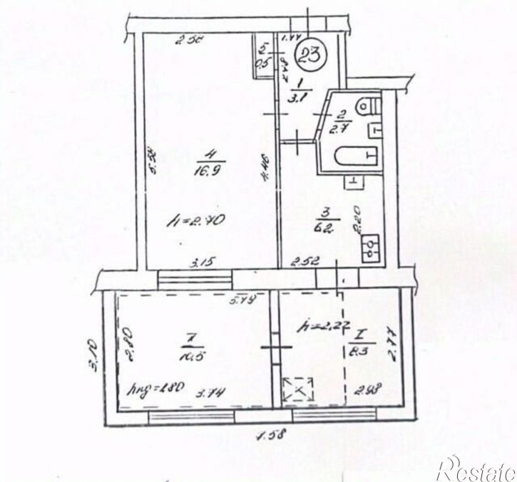 1-комн квартира ул Дмитрия Ульянова, 2,  д. 2