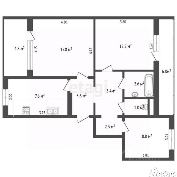 3-комн квартира Севастополь, Севастополь