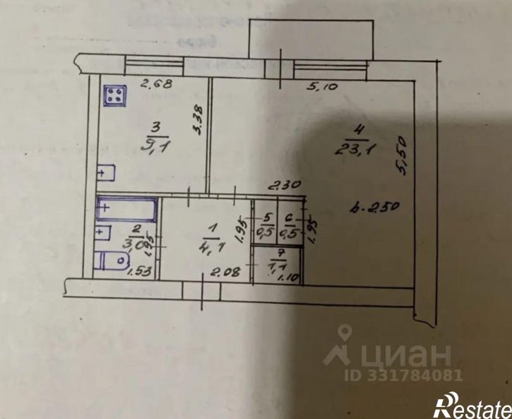 1-комн квартира Красноперекопский район