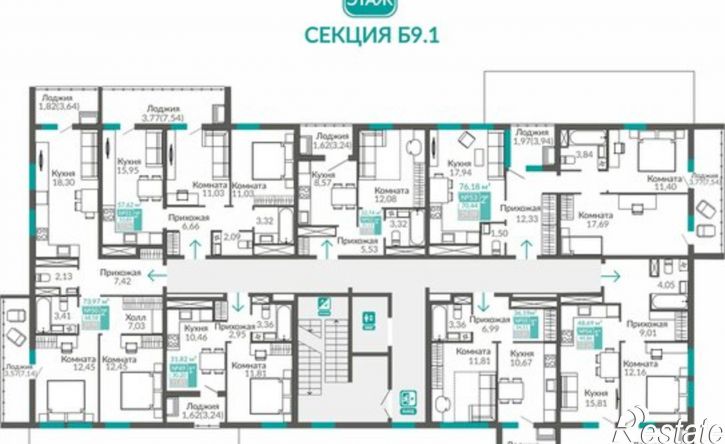 1-комн квартира в новом доме Симферополь, улица Виталия Чуркина