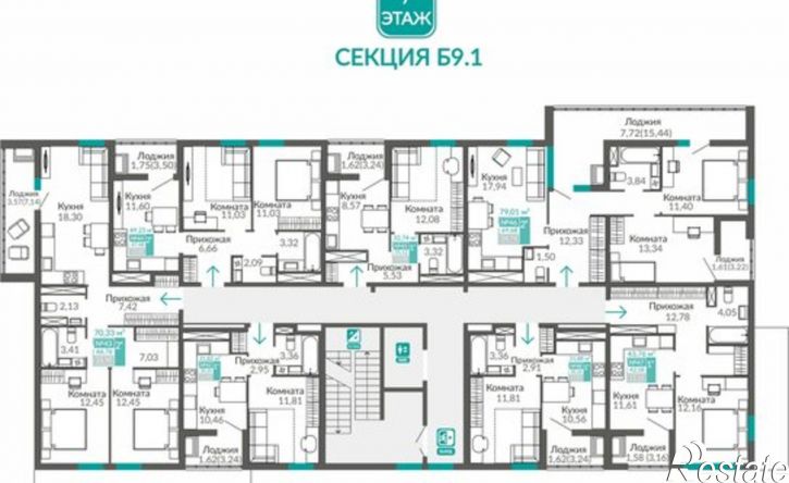 1-комн квартира в новом доме Симферополь, улица Виталия Чуркина