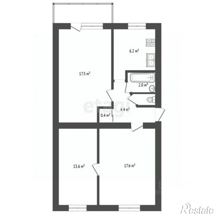 3-комн квартира Севастополь, Севастополь