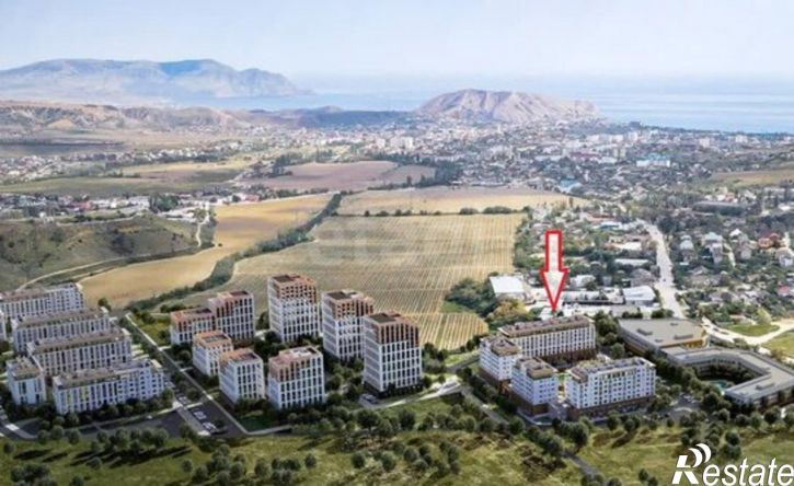 1-комн квартира в новом доме Судак, Алуштинская улица, 36/2