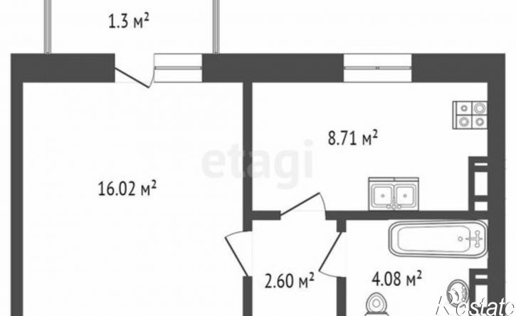 1-комн квартира Евпатория, проспект Победы, 87Бк1
