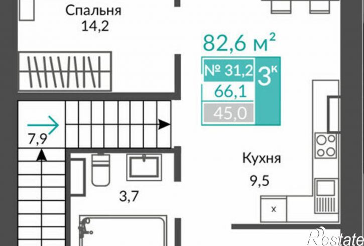 3-комн квартира Алушта, клубный пригород Удачное