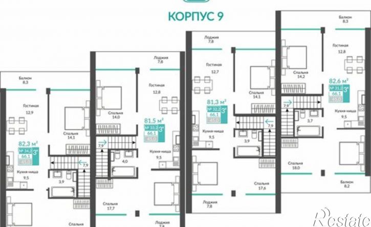 3-комн квартира Алушта, клубный пригород Удачное