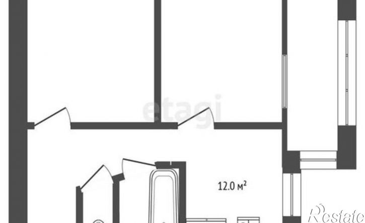 2-комн квартира Симферополь, улица Радищева, 86