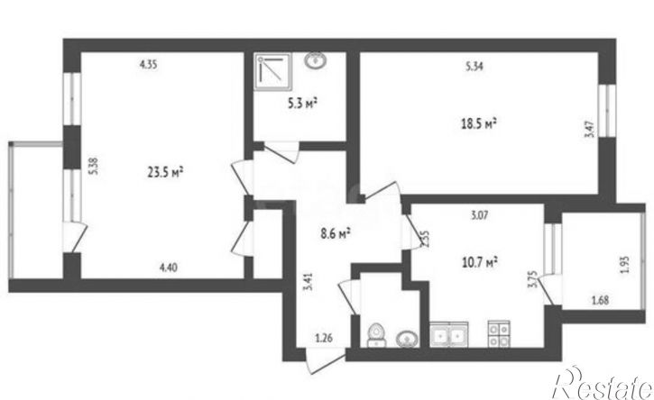 2-комн квартира Симферополь, Караимская улица, 9