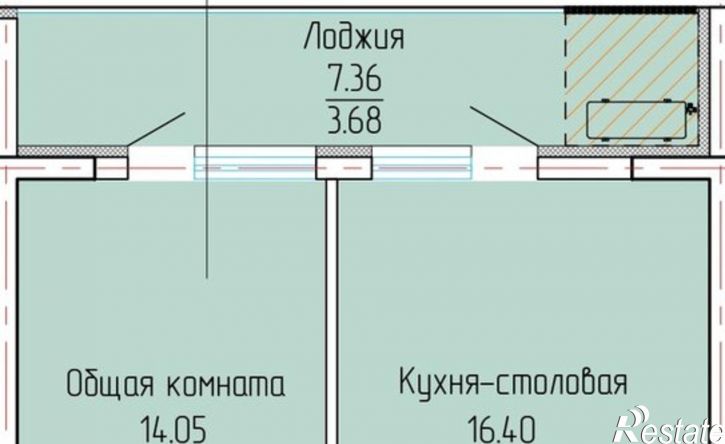 1-комн квартира в новом доме Ялта, ЖК Высота