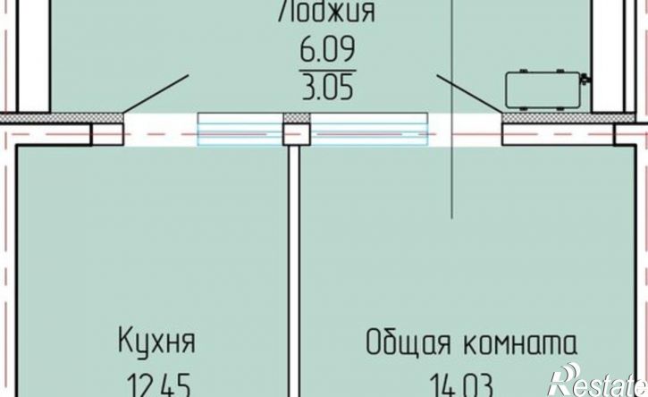 1-комн квартира в новом доме Ялта, ЖК Высота