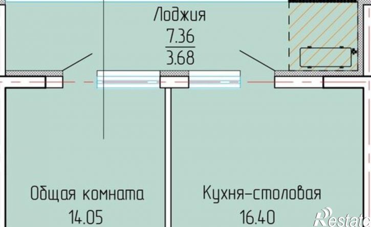 1-комн квартира в новом доме Ялта, ЖК Высота