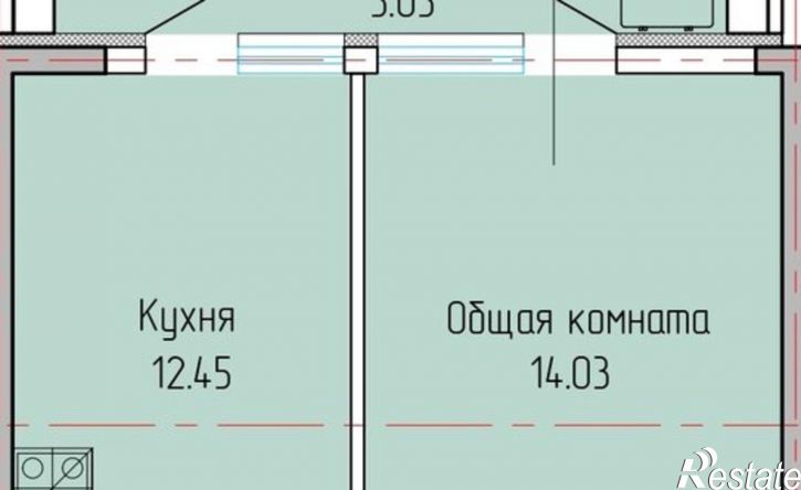 1-комн квартира в новом доме Ялта, ЖК Высота
