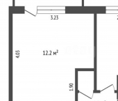 1-комн, 22кв м, этаж 1/5 Заводской пер, 31