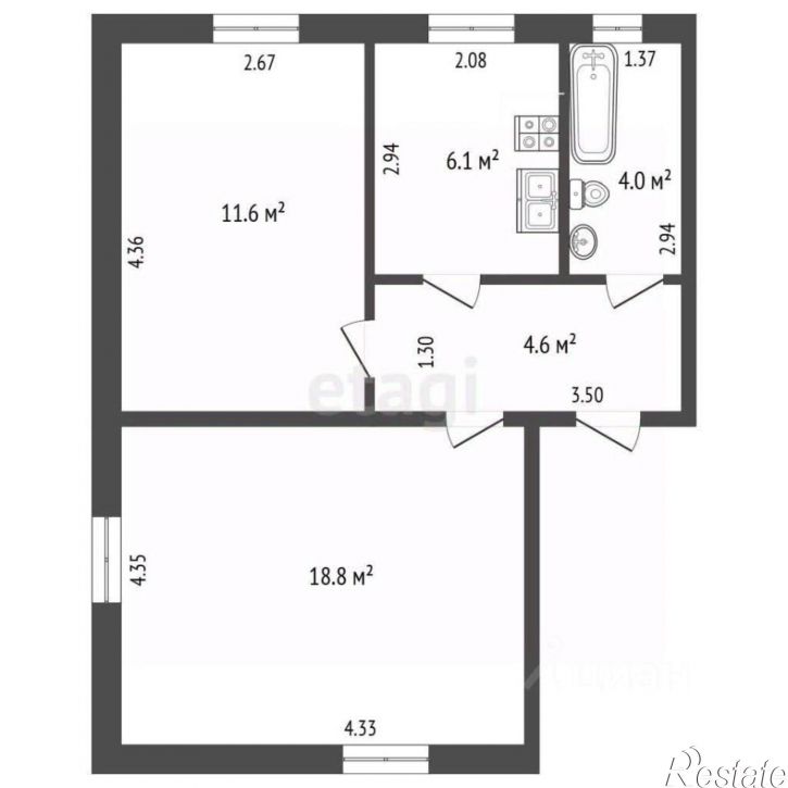2-комн квартира ул Ленина, 30,  д. 30