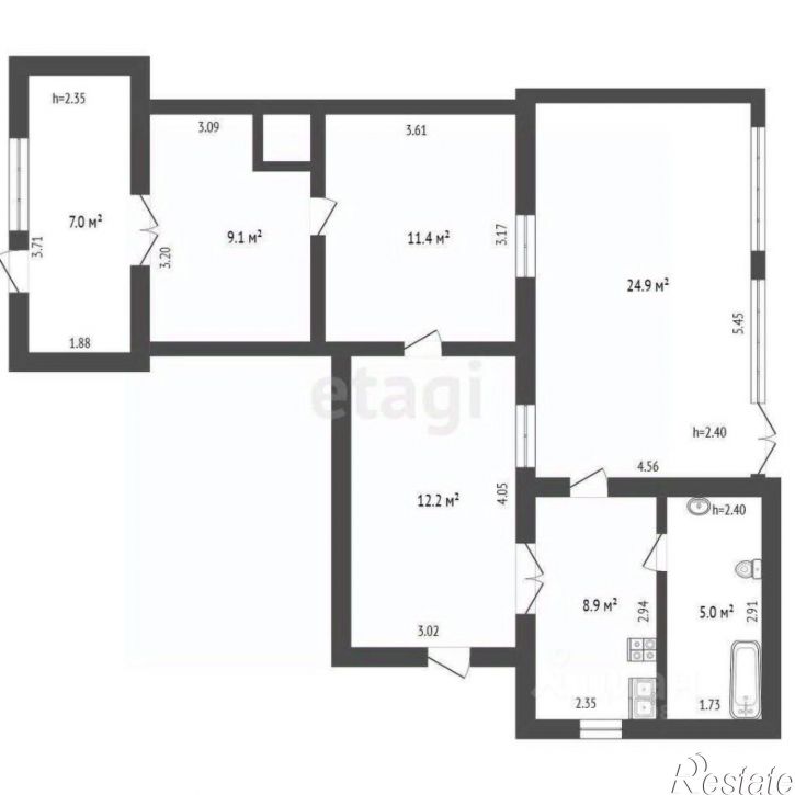 5-комн квартира Сакский район