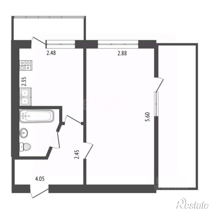 1-комн квартира Сакский район