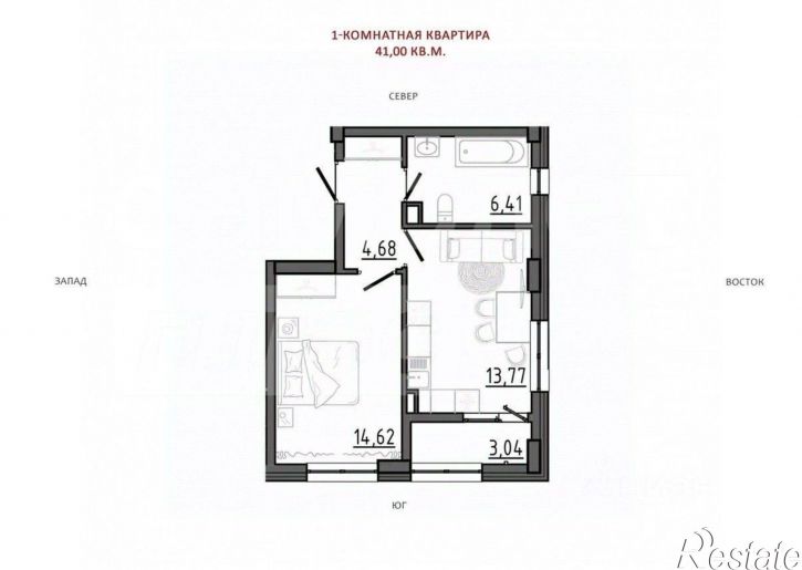 1-комн квартира Белогорский район, Белогорск г.