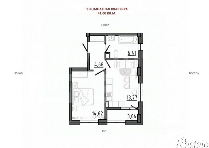 1-комн квартира Белогорский район, Белогорск г.