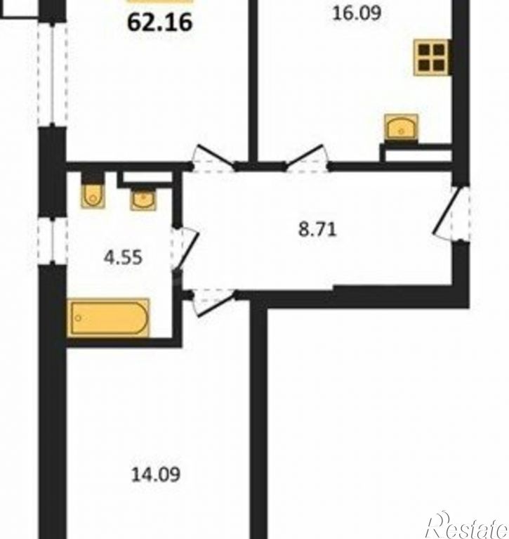 2-комн квартира в новом доме Севастополь, улица Мате Залки