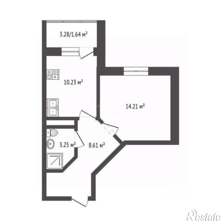1-комн квартира ул Крымской весны, 2,  д. 2