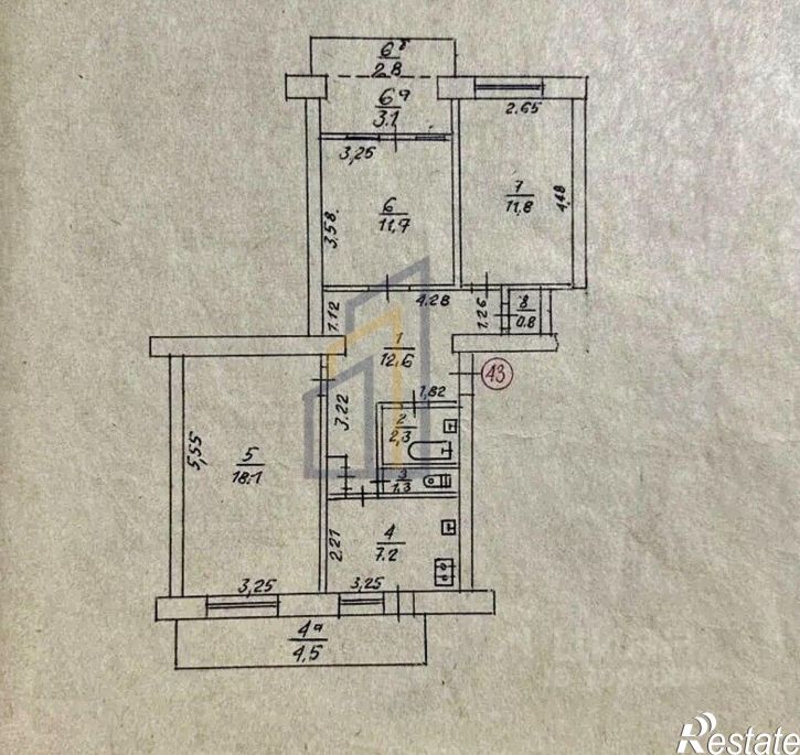 3-комн квартира Мирный п.г.т., Сырникова ул., д.26
