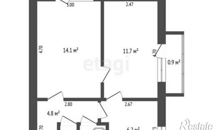 2-комн квартира Феодосия, улица Первушина, 26